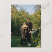 Conseil Carte RSVP de mariage rouge simple avec code QR (Dos)