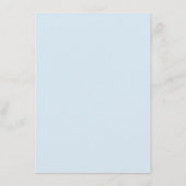 Conseil Carte RSVP florale couleur bleu marine moderne (Dos)