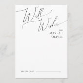 Conseil Carte Whimsical Minimal Script Mariage well Wives (Devant)