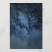 Conseil Ciel de nuit céleste avec cadre Mariage carte cons (Dos)