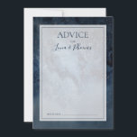 Conseil Ciel de nuit céleste avec cadre Mariage carte cons<br><div class="desc">Ce ciel de nuit céleste avec carte de conseil mariage cadre est parfait pour votre mariage enchanté sous les étoiles. Le ciel bleu marine foncé, parsemé d'étoiles argentées, donnera le ton à votre mariage extérieur boho du soir. Personnalisez-le comme vous le souhaitez ou gardez-le tel quel. N'oubliez pas de parcourir...</div>