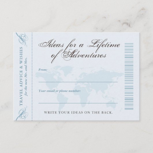 Conseil Conseils & Souhaits Voyage Aventure Date Carte de (Devant)