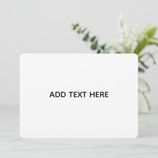 Conseil Créez votre propre carte blanche (Debout devant)