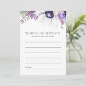 Conseil de Fête des mariées florale violet poussié (Debout devant)