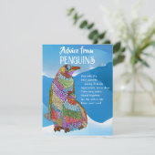 Conseil de la carte de voeux Penguins Flat (Debout devant)
