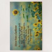 Conseil de tournesol Design Jigsaw Puzzle (Vertical)