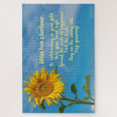 Conseil de tournesol Design Jigsaw Puzzle (Vertical)