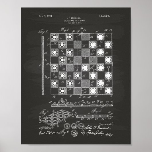 Conseil des échecs 1923 Tableau de bord des brevet (Devant)