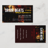 Conseil Drum Beats Music Carte de visite (Devant / Derrière)