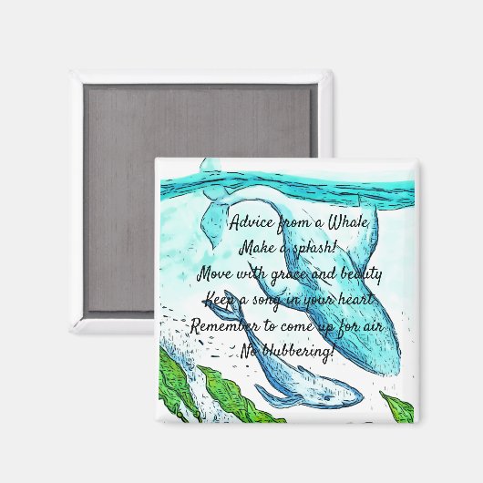 Conseil d'un aimant baleine (Recto/Verso)