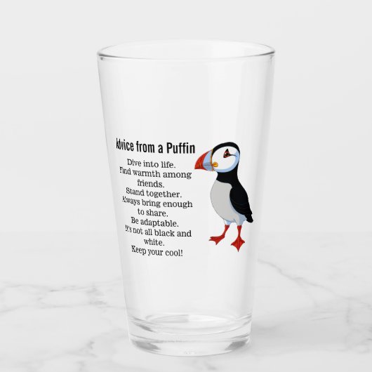 Conseil d'un Puffin Design Boire du verre (Devant)