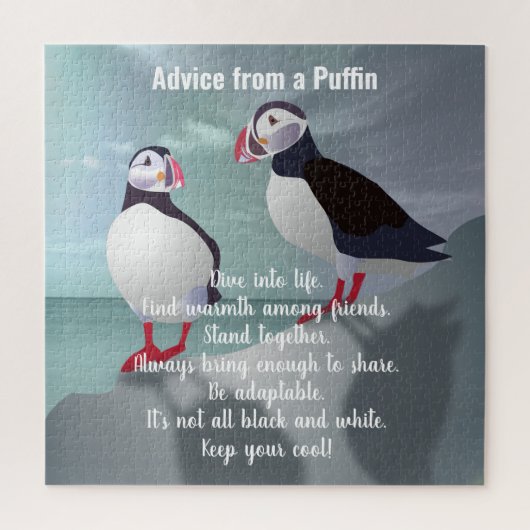 Conseil d'un Puffin Design Jigsaw Puzzle Puzzle (Vertical)