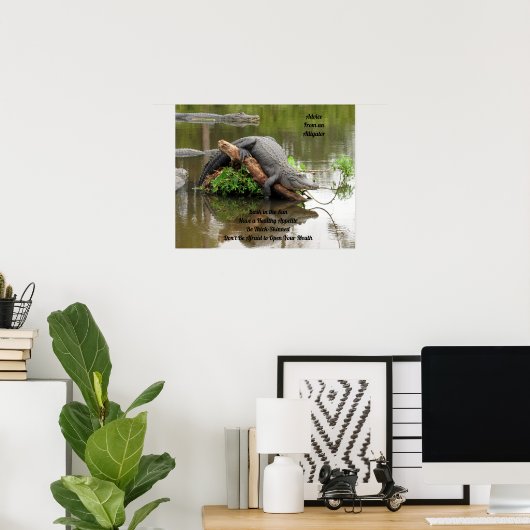 Conseil D'Une Affiche D'Alligator (Bureau à domicile)