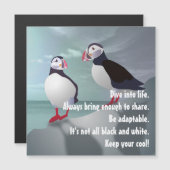 Conseil d'une carte magnétique Puffin Design (Devant / Derrière)