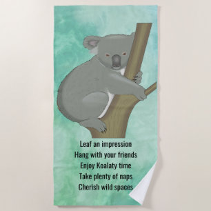 Conseil d'une serviette de plage Koala Design