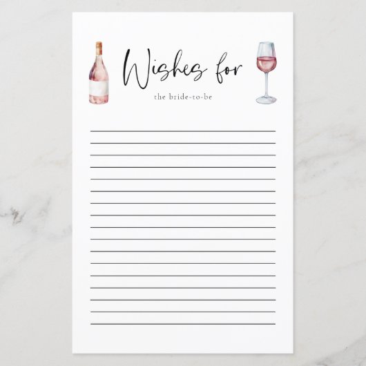 Conseil Élégant En Vin Rose Bleu Pour La Carte Mar (Devant)