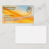 Conseil en santé mentale Carte de visite moderne (Devant / Derrière)