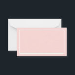 Conseil et souhaits de Mariage blanc rose vif<br><div class="desc">Carte de conseil et de souhaits de Mariage Blank Blush et White Mariage avec bordure rectangle blanc sur arrière - plan rose pâle. Parfait aussi comme cartes mariages, cartes de visite et plus. Cliquez sur le bouton customiser pour personnaliser le design en choisissant la couleur arrière - plan que vous...</div>