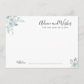 conseil et souhaits floraux bleu aquarelle (Devant)