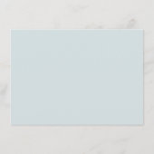 conseil et souhaits floraux bleu aquarelle (Dos)