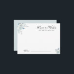 conseil et souhaits floraux bleu aquarelle<br><div class="desc">Un design bleu poussiéreux avec de belles fleurs. N'hésitez pas à modifier les couleurs et les détails du texte.</div>