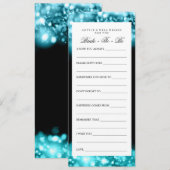 Conseil Fête des mariées Lumières Turquoise Étince (Devant / Derrière)