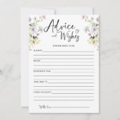 Conseil fleur sauvage et souhaits pour la carte de (Devant)