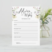 Conseil fleur sauvage et souhaits pour la carte de (Debout devant)