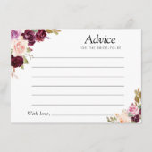 conseil fleuri de prune peinte violet & pêche (Devant)