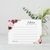 conseil fleuri de prune peinte violet & pêche (Debout devant)