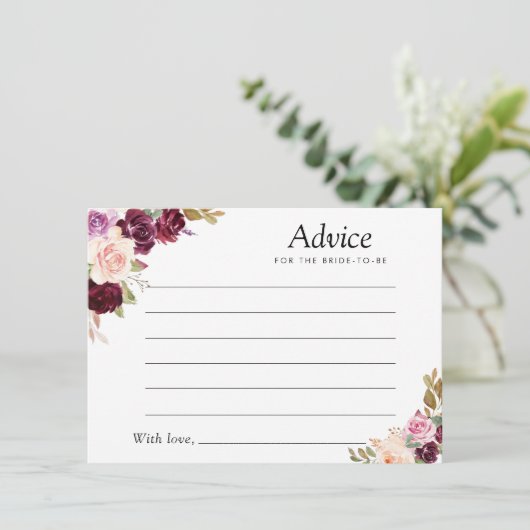 conseil fleuri de prune peinte violet & pêche (Debout devant)