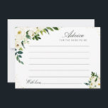conseil floral blanc ivoire aquarelle<br><div class="desc">Un design floral simple avec de belles fleurs d'aquarelle blanche en ivoire et verdure. N'hésitez pas à modifier les couleurs et les détails du texte.</div>
