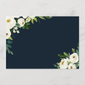 conseil floral blanc ivoire aquarelle (Dos)