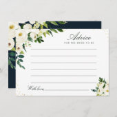 conseil floral blanc ivoire aquarelle (Devant / Derrière)