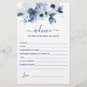 Conseil Floral bleu Dusty pour la carte Mariée