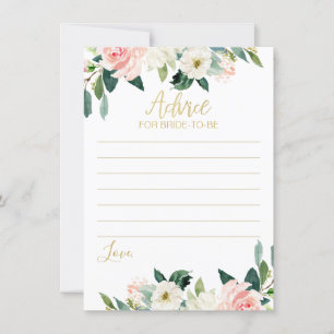 Conseil floral floue à la carte de mariée à deveni