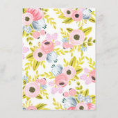 Conseil floral romantique pour les cartes de marié (Dos)