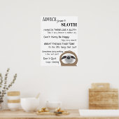 Conseil inspirant d'une affiche de Sloth (Cuisine)