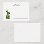 Conseil Jolie carte de conseils pour bébé lapin en aquarel (Devant / Derrière)