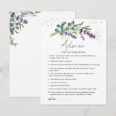 Conseil Lavender Eucalyptus pour le futur marié (Devant / Derrière)