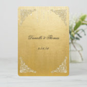 Conseil Mariage Conseils Commentaire Carte Gold Foil Parti (Debout devant)