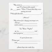 Conseil mariage, Élégant, Gold Confetti (Dos)