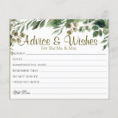 Conseil Mariage Eucalyptus si élégant Voeux Cartes (Devant)