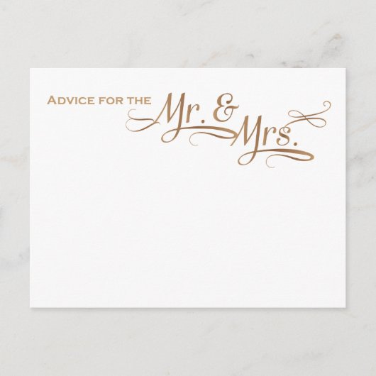 Conseil mariage pour la police d'or M et Mme (Devant)