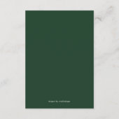 Conseil Mariage vert moderne Favoriser la carte de don (Dos)