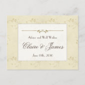 Conseil Mariage vintage de fleurs beiges (Devant)