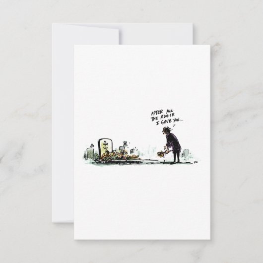 Conseil Médicale indésirable Funky Cancer Carte po (Devant)