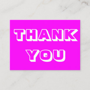 Conseil Merci, Merci, carte blanche magenta