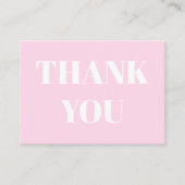 Conseil Merci, Merci, carte blanche rose clair (Devant)
