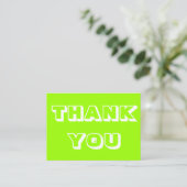 Conseil Merci, Merci, carte blanche verte chartreuse (Debout devant)